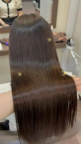 ミディアム カラー ボブ/暖色カラー コウボヒカルのヘアスタイル