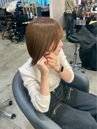 ミディアム 髪質改善 Noe心斎橋店のヘアスタイル