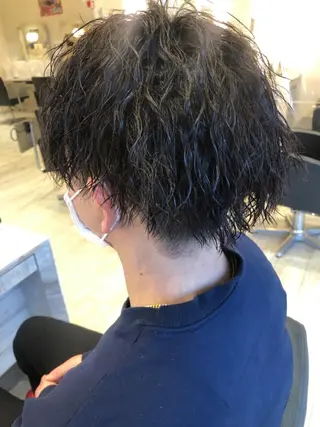 ミディアム 池添 聖矢のヘアスタイル