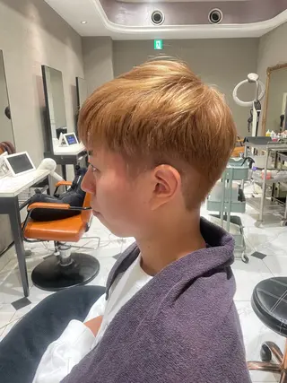 カラー メンズ 頭から整える美容師 松田のヘアスタイル