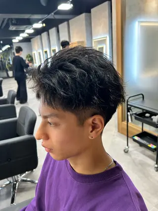 ショート カラー パーマ メンズ メンズ特化 👑YUTAのヘアスタイル