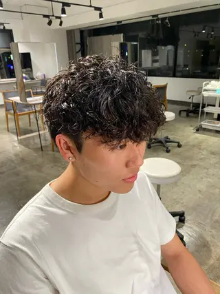 ショート パーマ メンズ メンズパーマ 特化/中川拓也のヘアスタイル