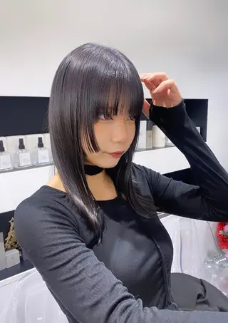 セミロング カラー emu所属・けいこ🍊ニュアンス ネイル/個性派ネイルのネイルデザイン