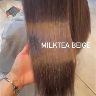 ロング カラー Toiro所属・🤎小顔レイヤー /ベージュ🤎友香のヘアスタイル