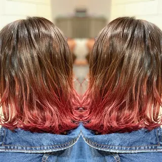 ショート カラー ヘアアレンジ 髪質改善×ハイトーン 中田啄也のヘアスタイル