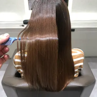 ロング ムトウセイマ/艶髪 /艶ケアWブリーチのヘアスタイル