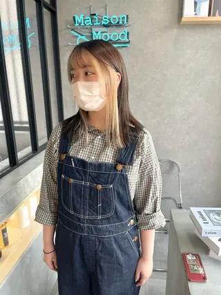 セミロング カラー mood tatemachiのヘアスタイル