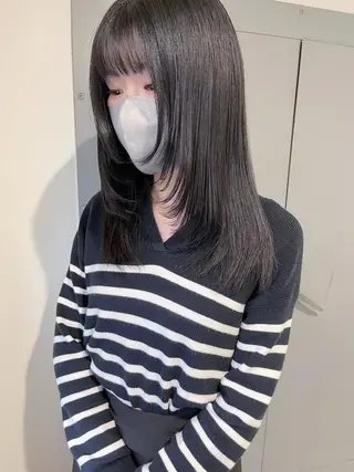 ロング カラー ヘアアレンジ 🤍清楚系 韓国レイヤー🤍拓朗のヘアスタイル