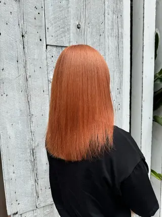 ロング カラー ブリーチカラー🦖 岡部木乃夏のヘアスタイル