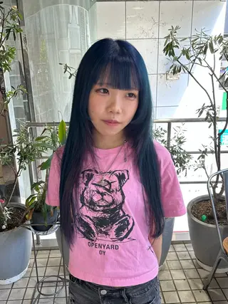 ロング カラー ユウ✩.*˚/メンズ 特化/シャドウパーマのヘアスタイル