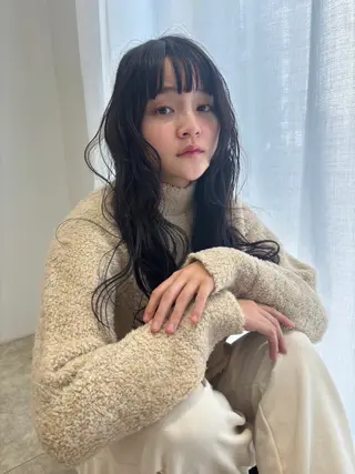 ロング 🎀優姫 🎀  韓国レイヤーのヘアスタイル