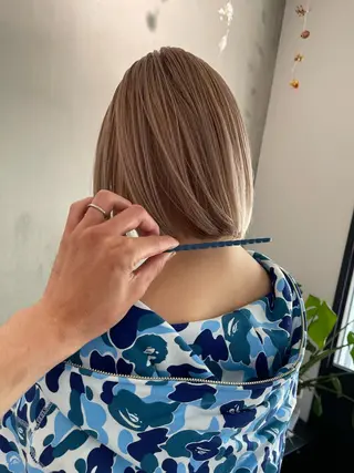 ショート カラー ハイトーンカラー RYUのヘアスタイル