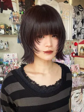 ミディアム 🍭ハイトーン/ デザインカラー🦄のヘアスタイル