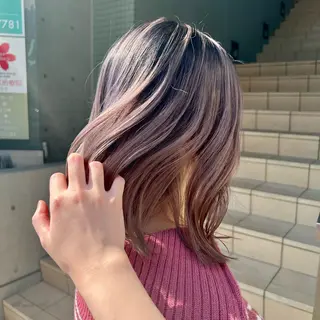 ミディアム カラー stylist 🐶内藤 成香のヘアスタイル
