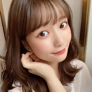 ミディアム 🧡くびれヘア/前髪 顔周り🧡久原結衣のヘアスタイル
