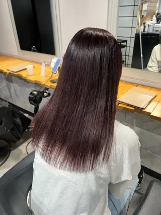 セミロング カラー NANAMI🩵 大人可愛い韓国ヘアのヘアスタイル