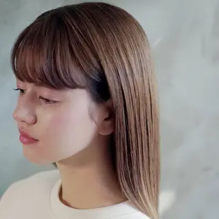 セミロング enne hair&organic所属・🌟髪質改善メテオ カラーenne🫧のヘアスタイル