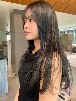 ロング 🎀透明感× 暖色カラーつな🎀のヘアスタイル