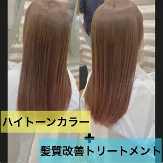 ロング カラー 『艶髪』で印象が激変 ！髪質改善専門KONのヘアスタイル