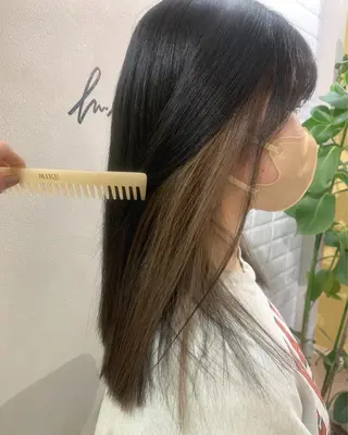 ロング カラー hub hair レイヤー/透明感のヘアスタイル