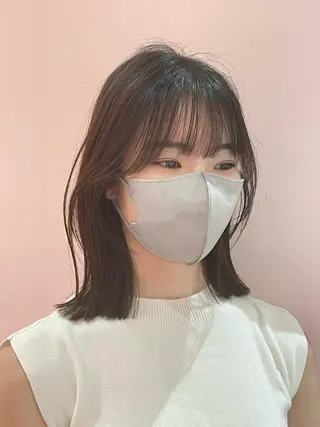ミディアム ❤︎︎韓国ヘア❤︎︎ 𝑺𝒉𝒊𝒉𝒐のヘアスタイル