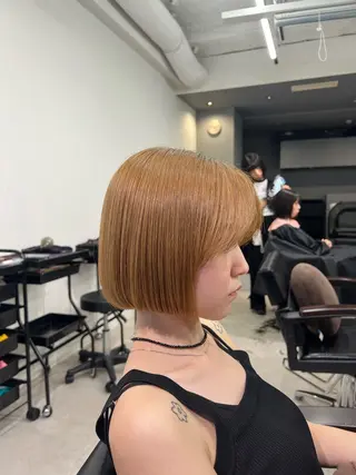 ミディアム kei/透明感カラー /縮毛矯正/メンズのヘアスタイル