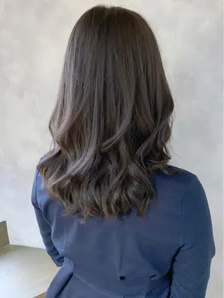 セミロング カラー 髪質改善くすみカラー 🍀/石川大輔のヘアスタイル