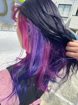 ロング カラー ヘアアレンジ Design Color🐰アユミのヘアスタイル