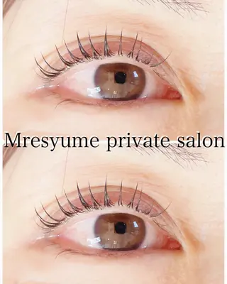 マツエク・マツパ Mresyume MAYUのマツエク・マツパデザイン