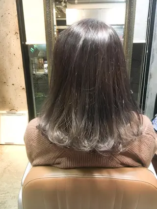 ミディアム カラー 北條 優輝のヘアスタイル
