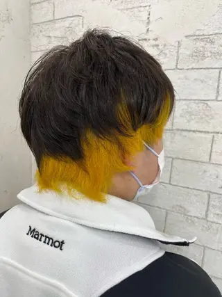 カラー メンズ Eleanor立川北口所属・🦋YUI 髪質改善 ブリーチ　着付け🦋のヘアスタイル