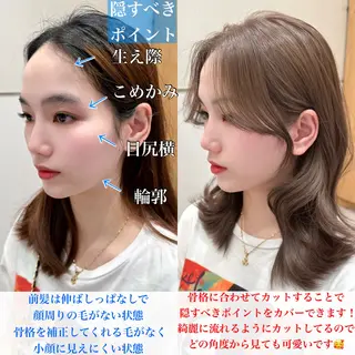 ロング カラー 🇰🇷韓国風くびれ ヘア🇰🇷中村優大のヘアスタイル