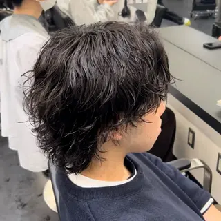 ミディアム パーマ メンズ 👹メンズ鬼特化 /赤池琉👹のヘアスタイル