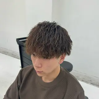 ショート パーマ メンズ 柏メンズカットパーマ NO.1タイチのヘアスタイル