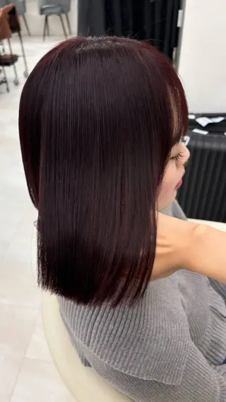 ミディアム カラー momo /ニュアンスレイヤーのヘアスタイル