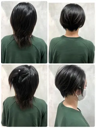 ショート 満足度⭕️縮毛矯正師 谷口にお任せを👍のヘアスタイル