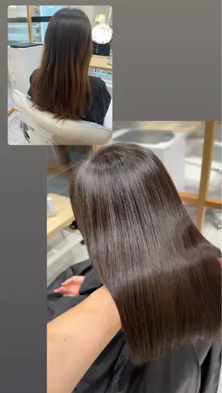 ミディアム 美髪矯正/髪質改善 /氏原のヘアスタイル