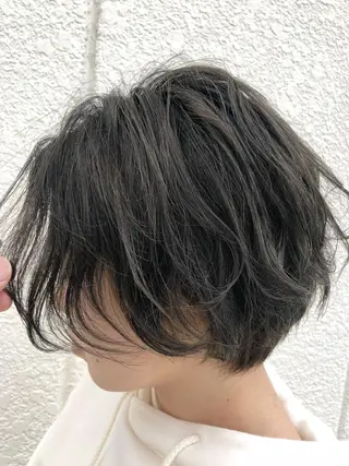 ショート カラー パーマ 《フリーランス美容師》hair&relax hau'oli所属・物江 竜のヘアスタイル
