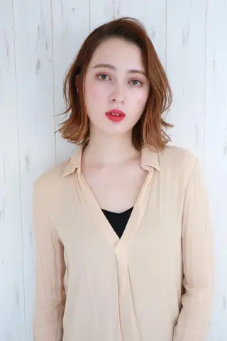 ショート カラー 赤み消しカラー /透明感カラー 上長のヘアスタイル