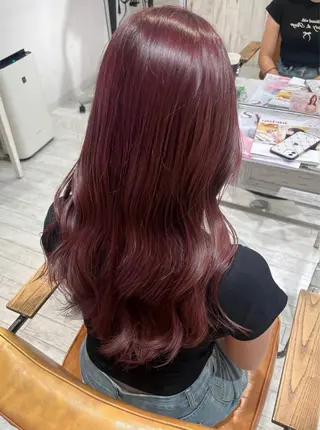 セミロング カラー 【韓国ヘア×透明感 カラー】笹谷 莉未のヘアスタイル