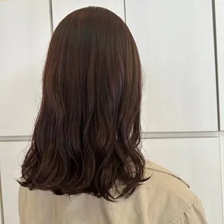 セミロング カラー 🎀艶カラー🎀 大林未侑のヘアスタイル