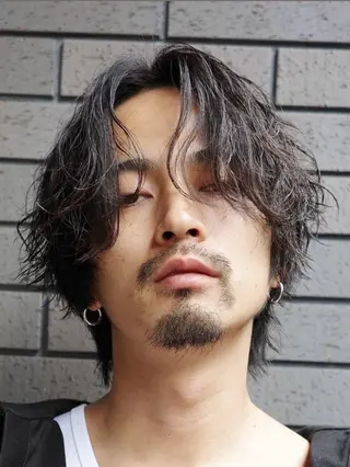 カラー パーマ メンズ メンズ/シャドウ/ 波巻き/kyogoのヘアスタイル