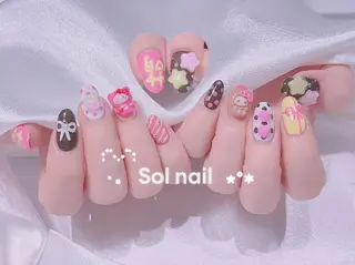 ネイル パラジェル&フィルイン取り扱いサロンSol Nail所属・Sol Nail ミネのネイルデザイン