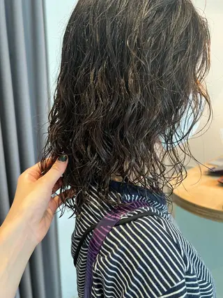 ミディアム パーマ ミディアムパーマ /癖毛パーマのヘアスタイル