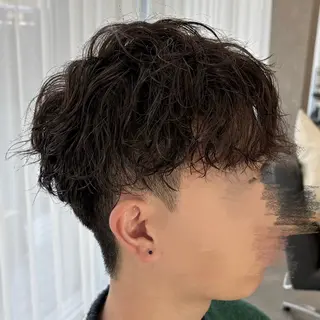 ショート パーマ メンズ いちか🤍 COQU千葉のヘアスタイル