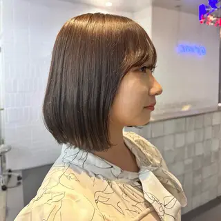 セミロング 🥀モテ暖色× エクステ🥀あかりのヘアスタイル