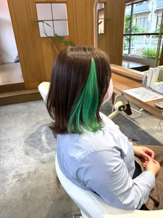 ミディアム カラー フラム所属・WATANABE MISAKIのヘアスタイル