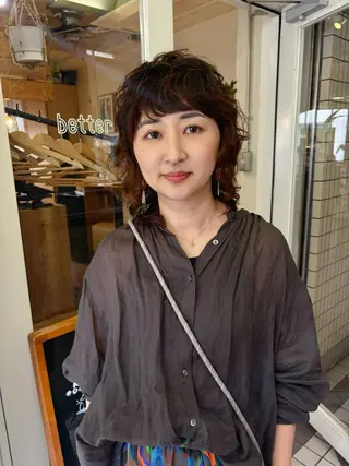 ミディアム パーマ kaito パーマ募集！🔵のヘアスタイル