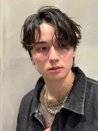 ショート パーマ メンズ 池袋センターパート No.1 裕大のヘアスタイル