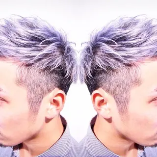 ショート カラー メンズ 及川シゲル 髪質改善講師のヘアスタイル